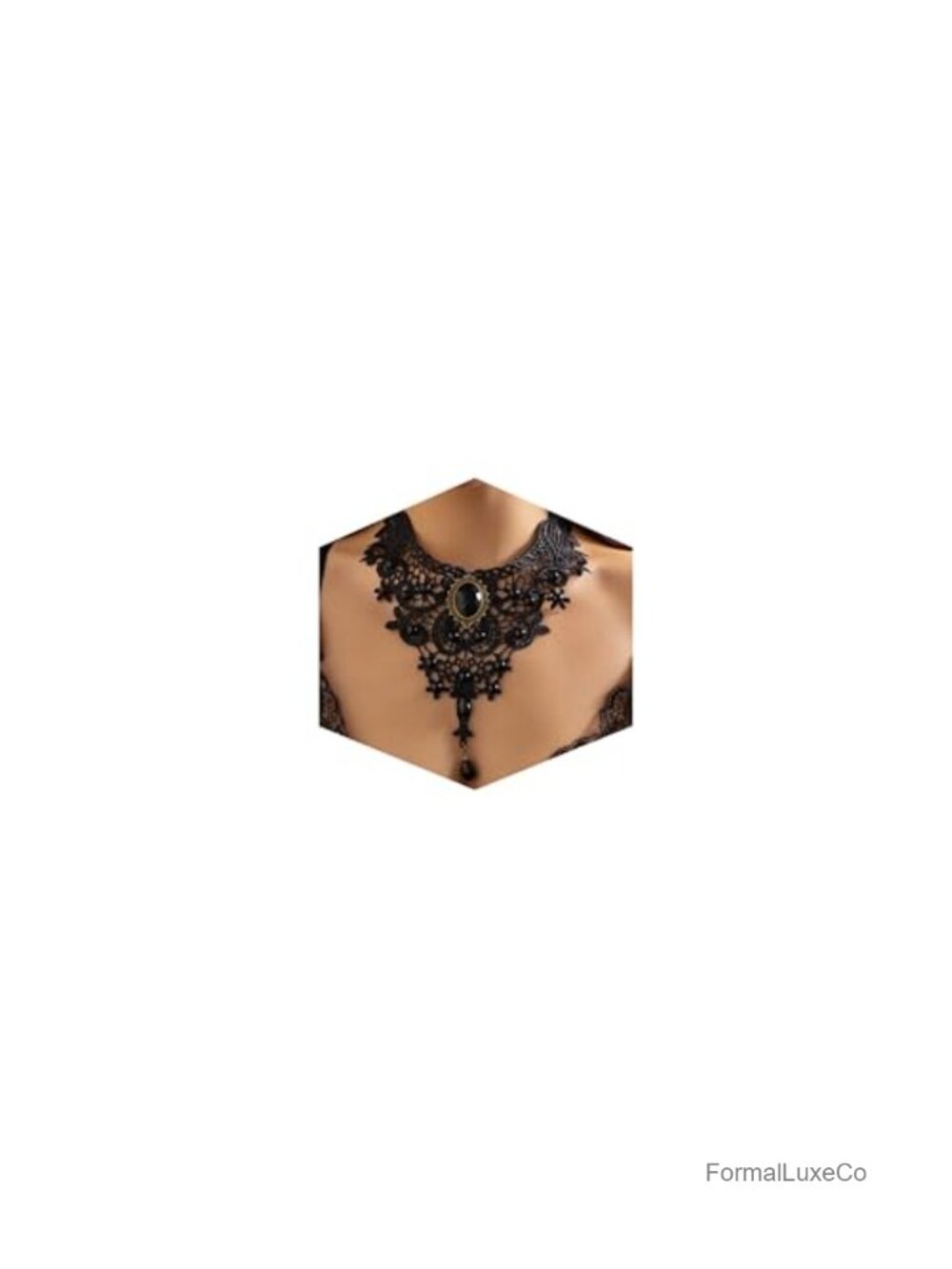 Adjustable Black Choker Collar Necklace Gothic Jewelry for Women